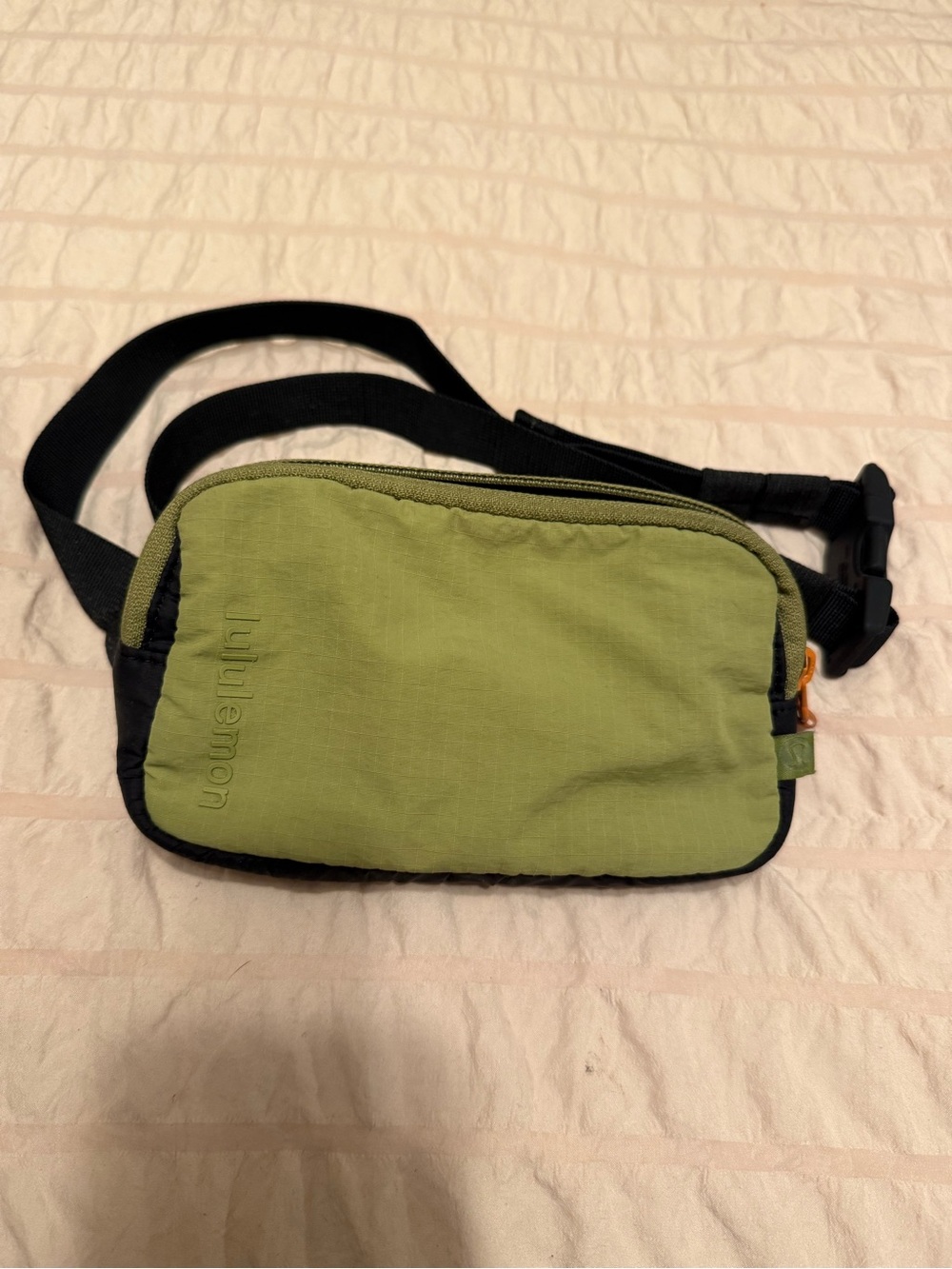 lululemon athletica Olive Green and Black Waist Pack